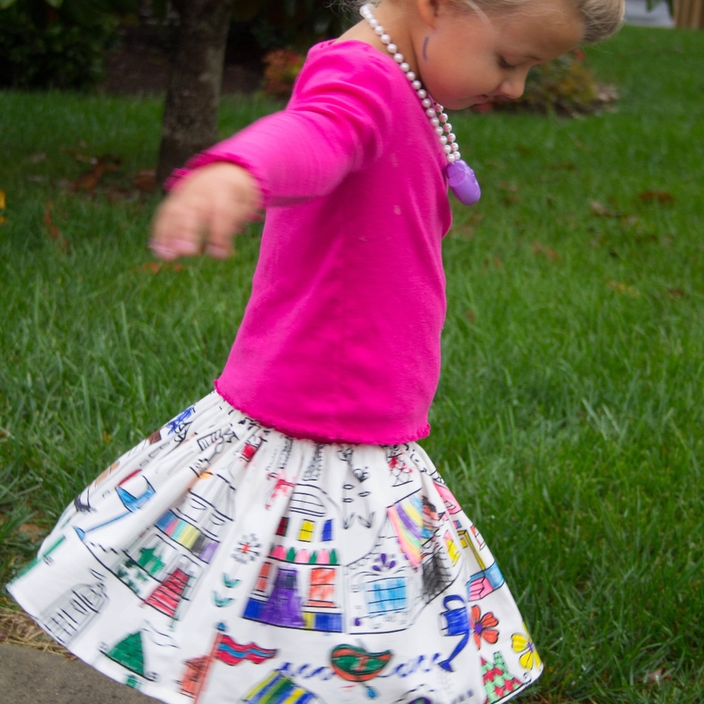 PAINT YOUR OWN KIDS SKIRT FROM SKIRT GRIP